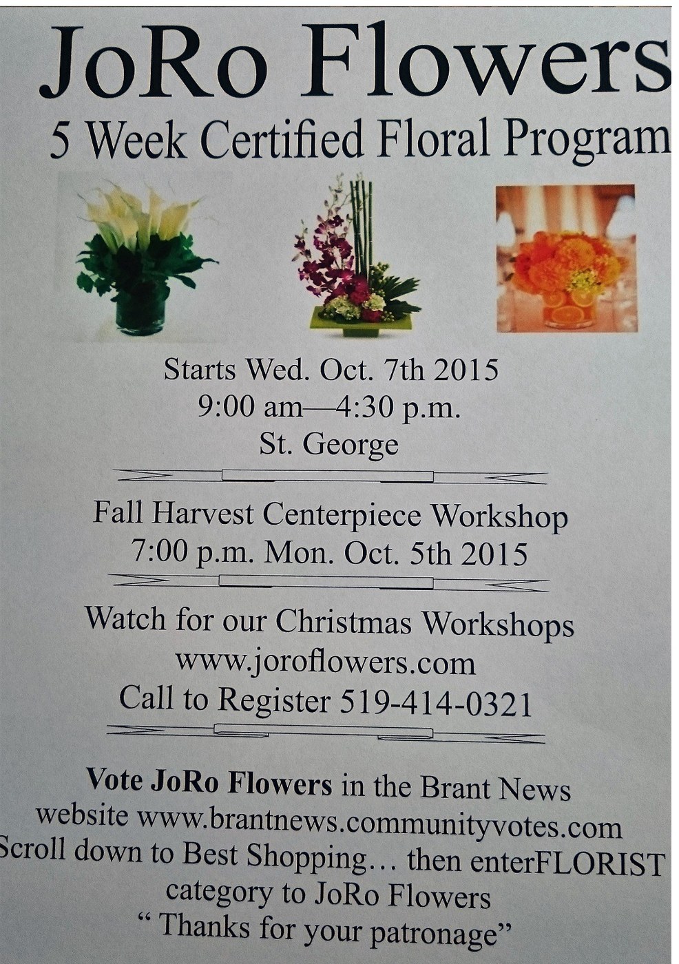 Floral Classes